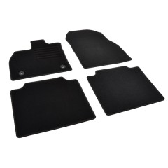 Πατάκια δαπέδου μοκέτας Standard μαύρα συμβατά για Toyota bZ4X/ Subaru Solterra 4τμχ.