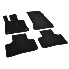Πατάκια δαπέδου μοκέτας Standard μαύρα συμβατά για Mercedes Benz GLC (X254)