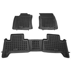 Πατάκια δαπέδου λαστιχένια συμβατά για Toyota Land Cruiser (J120) 3τμχ
