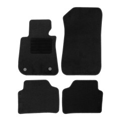 Πατάκια δαπέδου μοκέτας Standard μαύρα για BMW 3 Series (E90/E91) με κουμπώματα (χωρίς σήμα) 4τμχ,